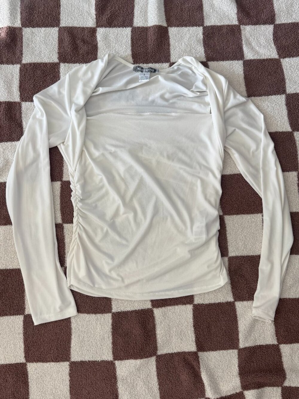Urban Outfitters White/Cream Long Sleeve Top